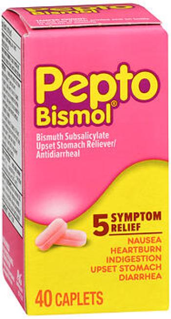 Pepto-bismol cap 40