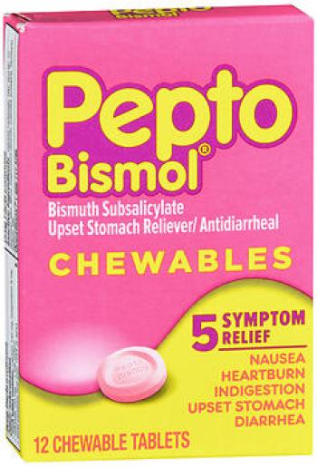 Pepto-bismol chew tab reg 12