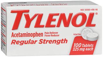 Tylenol tab 325mg 100