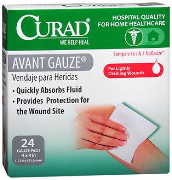 Avant gauze pad 4x4in cur 24
