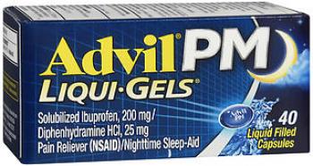 Advil pm liqgel 40
