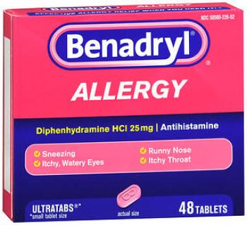 Benadryl ultratab 48