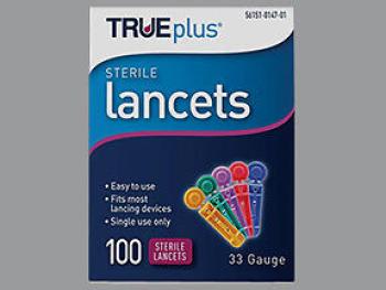 Trueplus lancet 33g m/colr 100