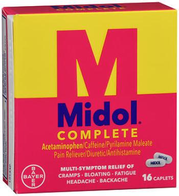 Midol capl menstr max/str 16