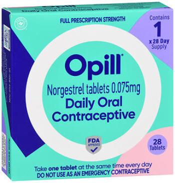 Opill norgestrel .075mg 1pk