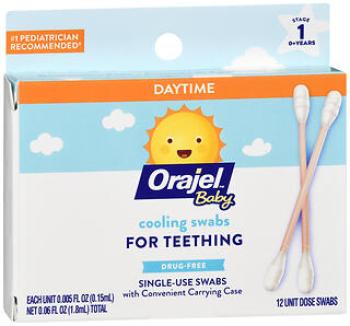 Orajel baby nonmed swabs 12ct