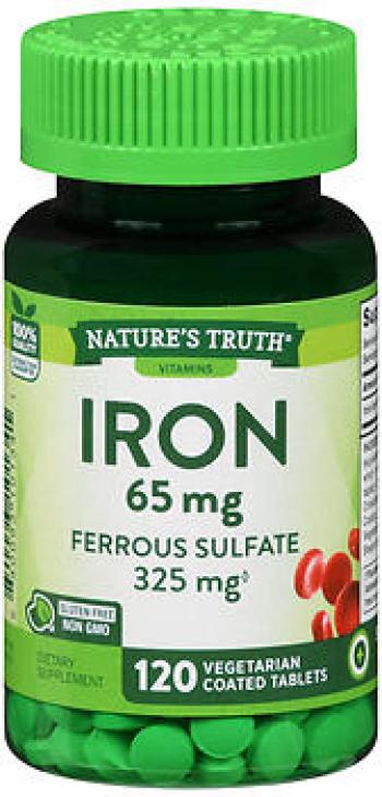 Nt ferrous sulf 65mg tab 120