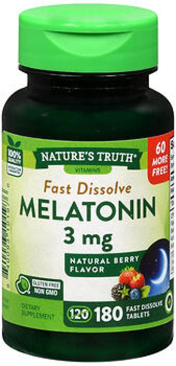 Nt melatonin tab 3mg 180